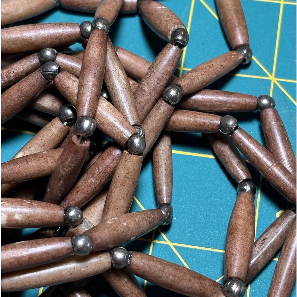 Artisan‎ Made Hairpipe Bone Necklace Tan 4-Strand Southwestern Style